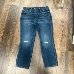 White House Black Market Jeans high rise crop